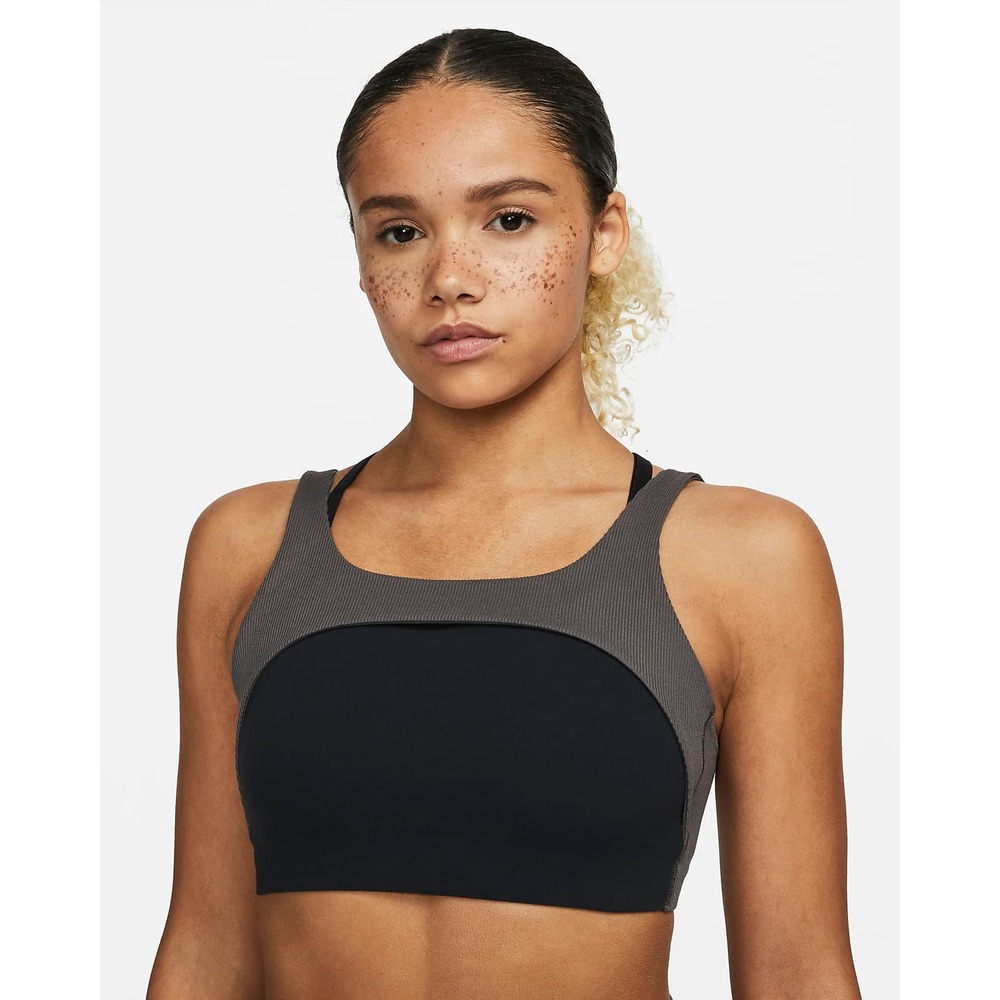 Nike Black and Gray Sports Bra